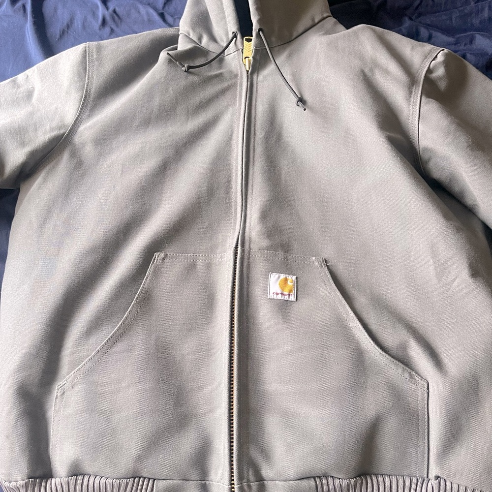 Carhartt duck jacket grey